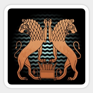 Mycenaeans Lions Sticker